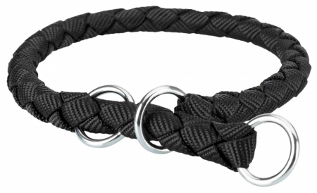 Produse pentru Caini - Zgarda Cavo Coarda, Semistrangulanta, XS-S: 25-31 cm/12 mm, Negru, 144401