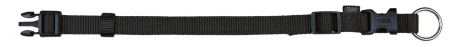 Produse pentru Caini - Zgarda Chinga Clasic Reglabil, S-M: 30-45 cm/15 mm Negru, 14211