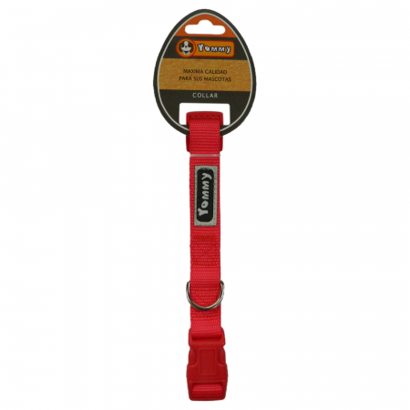 Produse pentru Caini - Zgarda chinga textila 20 mm/35 - 50 cm rosu