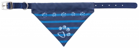 Produse pentru Caini - Zgarda Cu Esarfa, Premium, M: 37-47 cm/20 mm, Indigo, 30923
