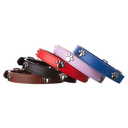 Produse pentru Caini - Zgarda cu labute fancy 2/45 cm