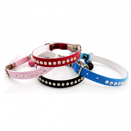 Produse pentru Caini - Zgarda cu strasuri fancy 1,2/30 cm