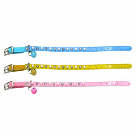 Produse pentru Caini - Zgarda cu strasuri fancy 1/30 cm