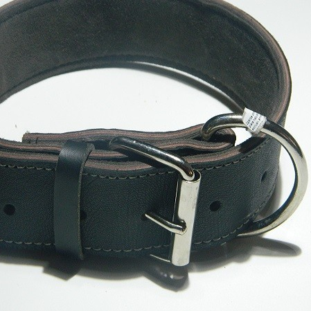 Produse pentru Caini - Zgarda din piele groasa 4 cm/60 cm maro