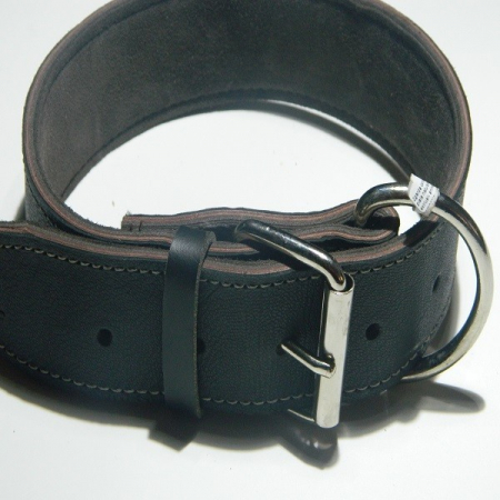 Zgarzi pentru Caini - Zgarda din piele lata&groasa 5 cm/80 cm maro
