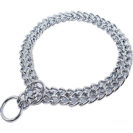 Zgarzi pentru Caini - Zgarda lant dublu lungime 30 cm