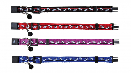 Zgarzi, Lese si Hamuri pentru Pisici - Zgarda Nylon cu Clopotel Diferite Culori 4146