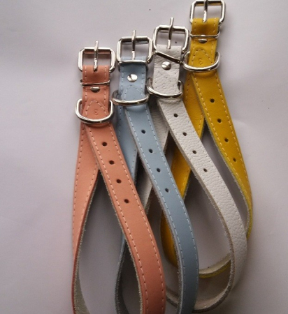 Produse pentru Caini - Zgarda piele 2,3 cm/50 cm nr 3 mix color