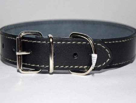 Produse pentru Caini - Zgarda piele 3,0 cm/60 cm nr 4 negru