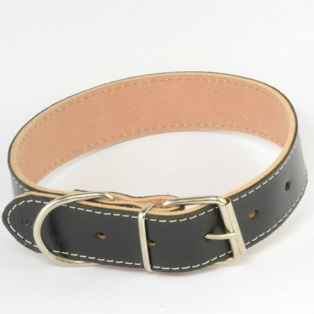 Produse pentru Caini - Zgarda piele 4,0 cm/65 cm nr 5 negru
