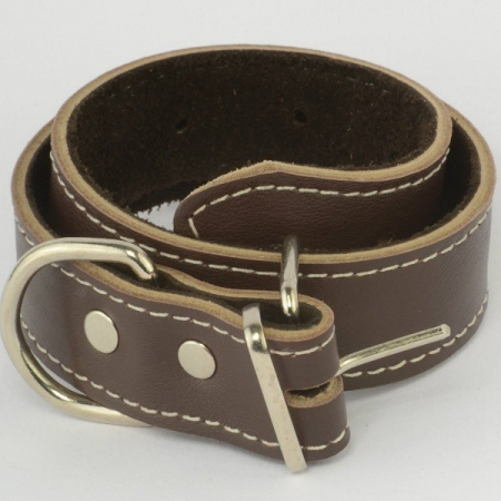Produse pentru Caini - Zgarda piele 4,0 cm/75 cm nr 6 maro