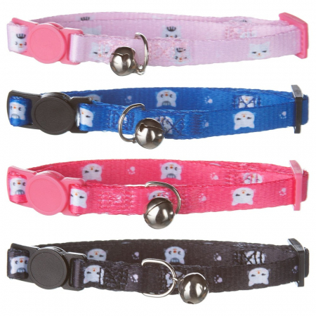 Produse pentru Caini - Zgarda textila pisici color 1 x 31 cm
