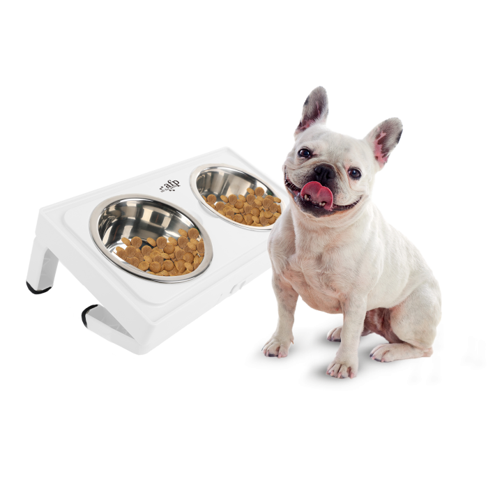 All for Paws Adjustable Double Feeder cu Doua Boluri 2x750 ML [4]