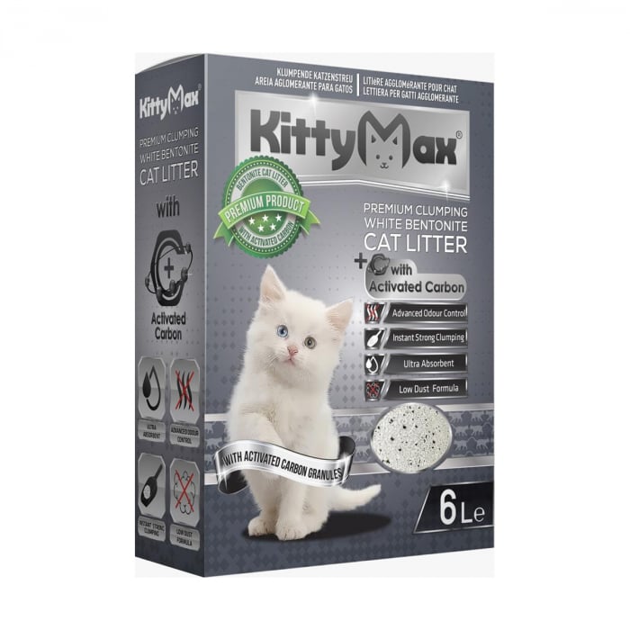 Asternut Igienic Premium KittyMax Active Carbon pentru Pisici 6 L [1]