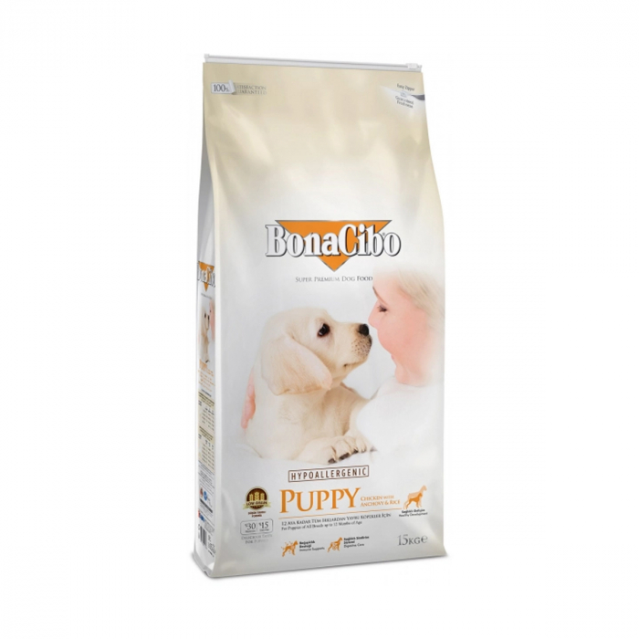 BonaCibo Puppy Chicken&Rice with Anchovy [1]