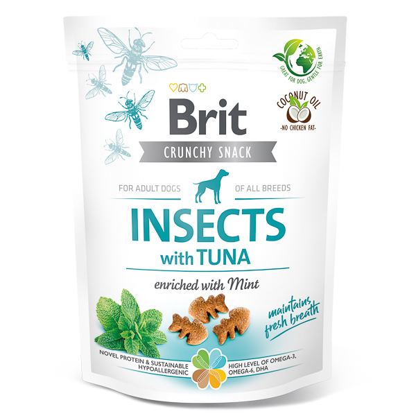 Brit Care Crunchy Cracker Insects Tuna with Mint 200 Gr [1]