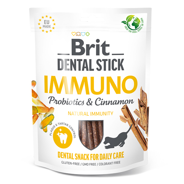 Brit Dental Stick Immuno with Probiotics & Cinnamon [1]