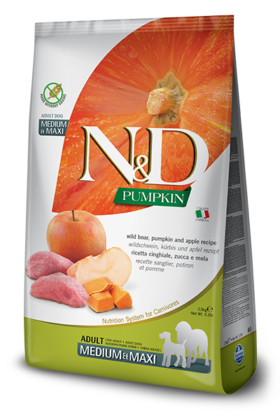 N&D Dog GF Pumpkin Boar and Apple Adult Medium and Maxi [1]