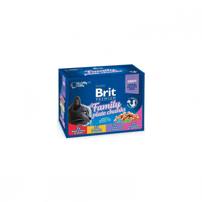 Brit Premium Cat Family Variety Plic(12 x 100g) [1]
