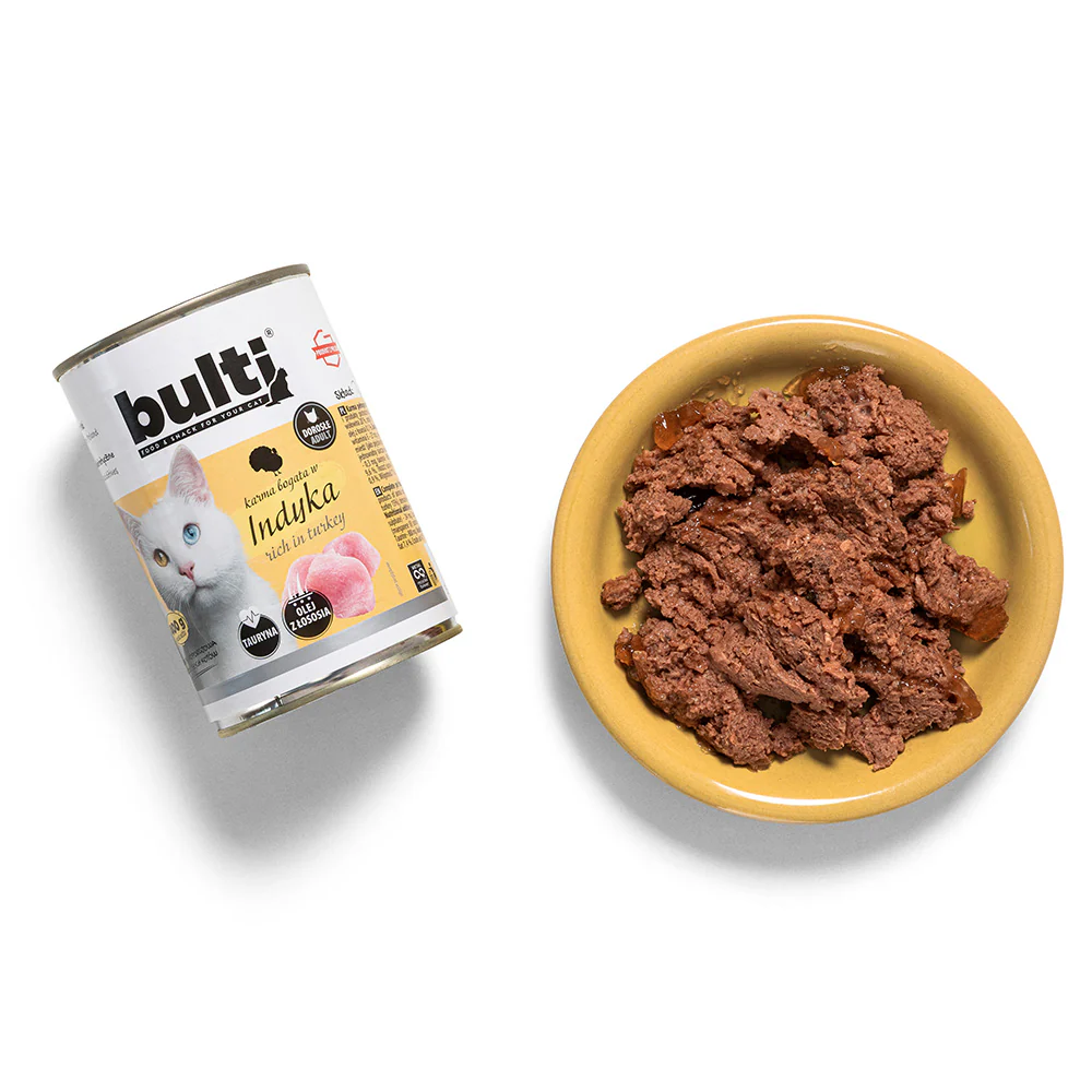 Bulti Hrana Umeda cu Pui, Vita si Curcan pentru Pisici 400 Gr [2]