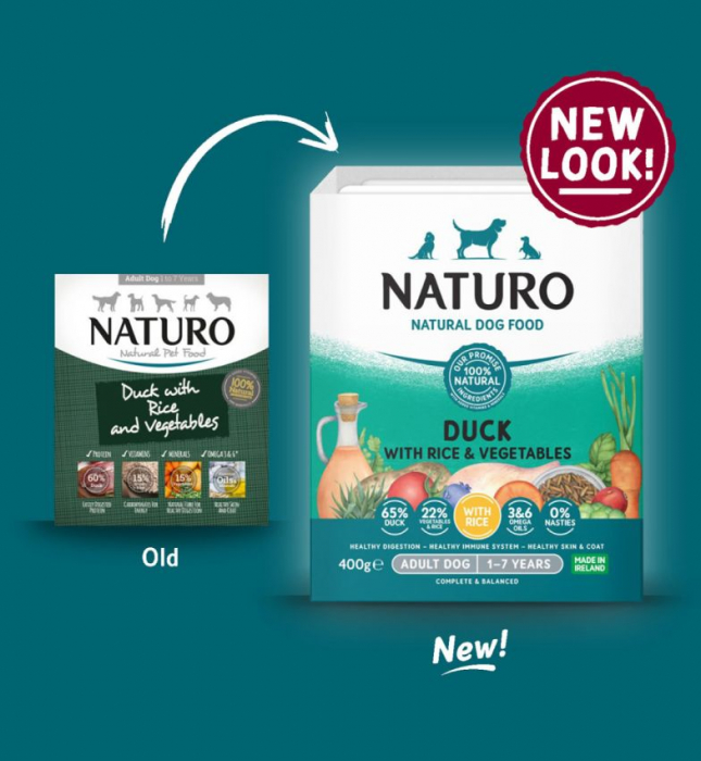 Caserola Naturo Adult cu Carne de Rata, Orez si Legume 400 gr [2]