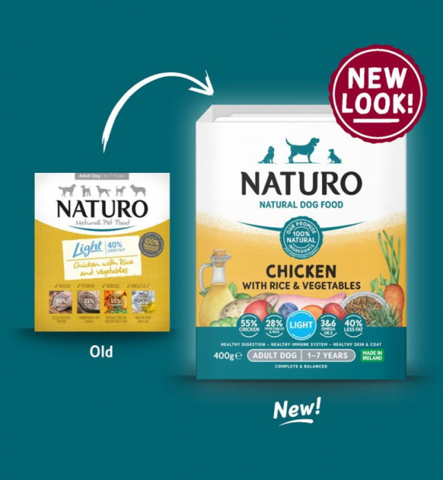Caserola Naturo Adult Light cu Carne de Pui, Orez si Legume 400g [2]