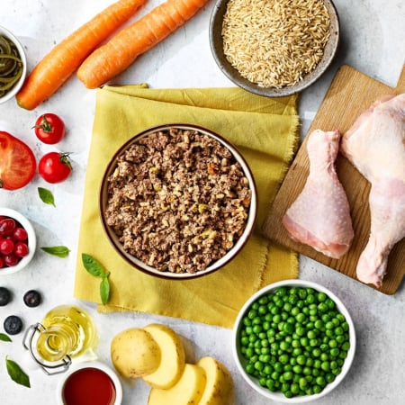 Caserola Naturo Puppy cu Carne de Pui, Orez si Legume 400g [2]