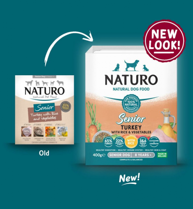 Caserola Naturo Senior cu Carne de Curcan, Orez si Legume 400g [2]