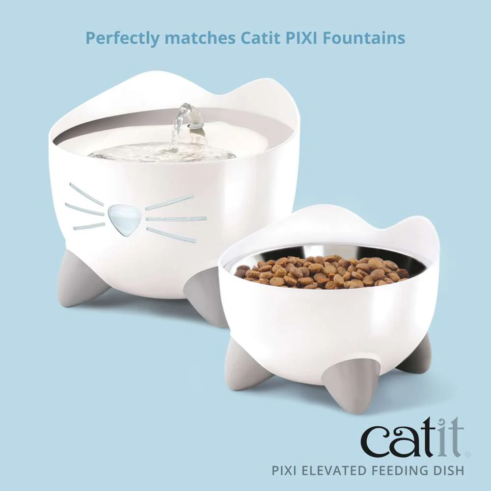 Catit Pixi Elevated Feeding Dish Bol Ergonomic pentru Pisici [5]