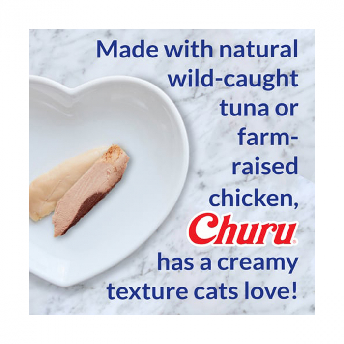 Churu Kitten Varieties Recompense Cremoase cu Pui si Ton 20 Buc [3]