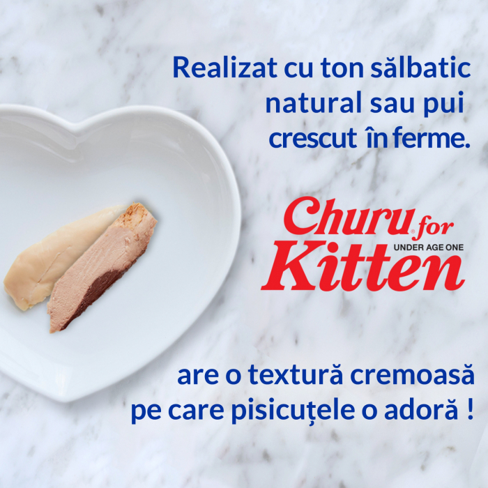 Churu Recompensa Cremoasa Kitten cu Ton [3]
