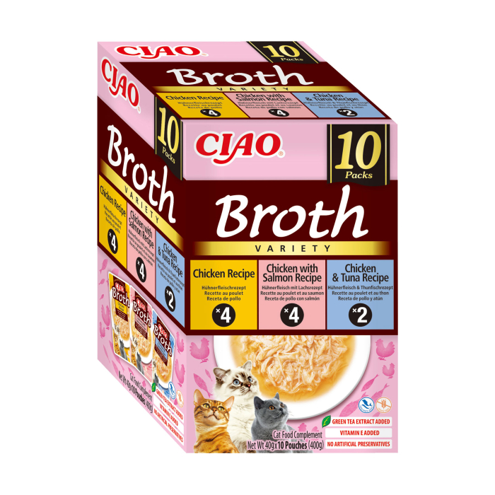 Ciao Churu Broth Variety cu Pui, Pui si Somon, Pui si Ton 10 Buc [3]