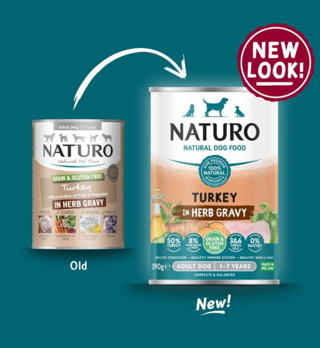Conserva Naturo Adult cu Carne de Curcan, Fructe si Legume in Sos cu Ierburi Aromatice 390g [2]
