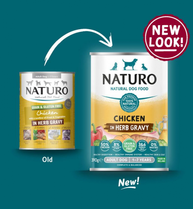 Conserva Naturo Adult cu Carne de Pui, Fructe si Legume in Sos cu Ierburi Aromatice 390g [2]