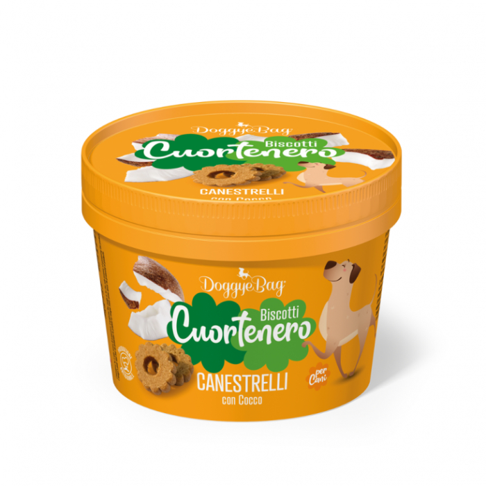 Doggyebag Cuortenero Canestrelli Biscuiti Artizanali cu Nuca de Cocos 150 Gr [2]