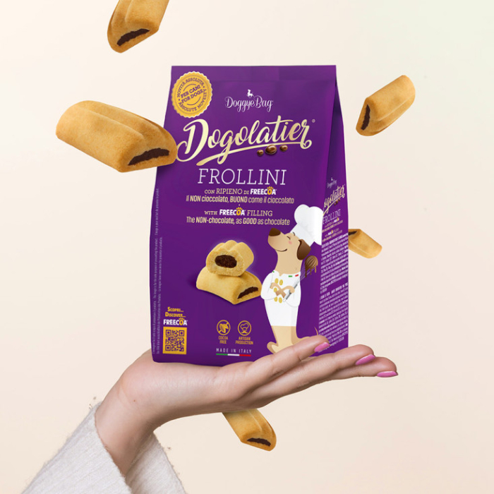 Doggyebag Dogolatier Biscuiti Frollini cu Freecoa pentru Caini 180 Gr [4]