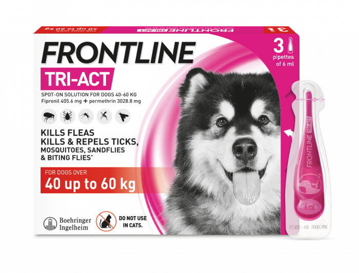 Frontline Tri-Act Pipete Antiparazitare Caine 3 Pipete [1]