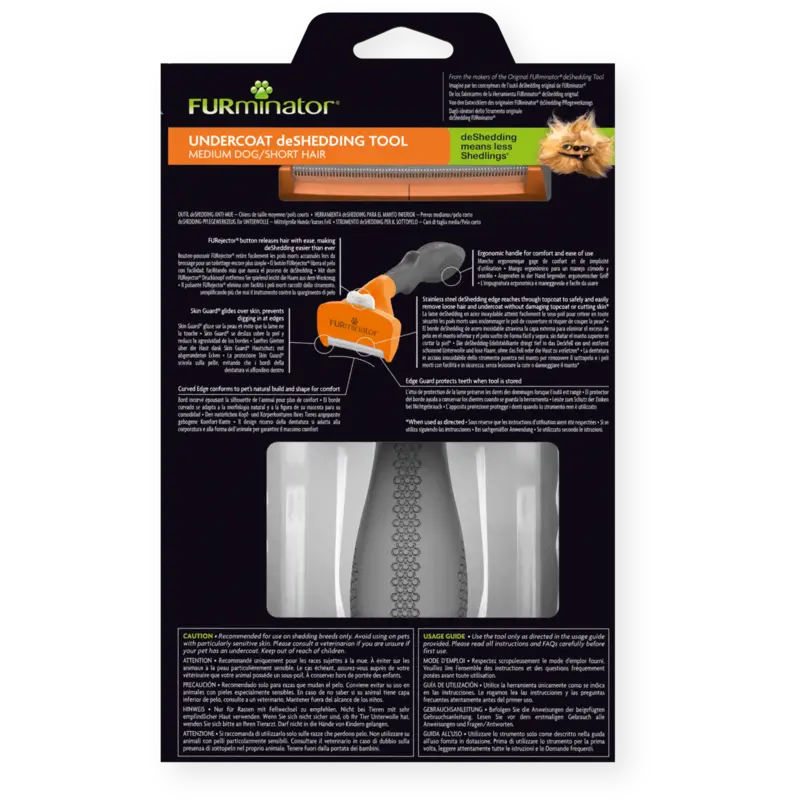 Furminator pentru Caini de Talie Medie cu Par Scurt M [2]