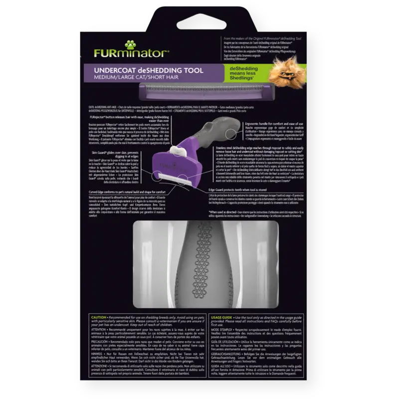 Furminator pentru Pisica cu Par Scurt M-L [2]