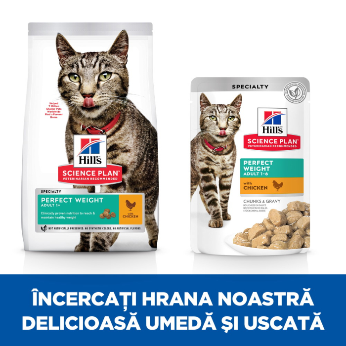 Hills SP Feline Adult Perfect Weight cu Pui [5]