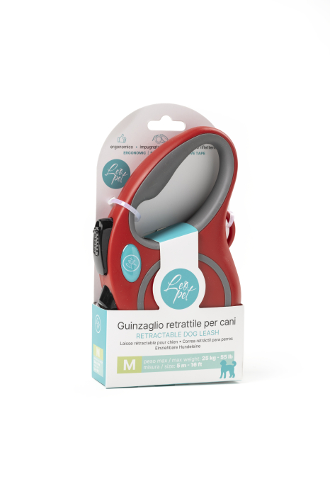 Leopet Lesa Retractabila pentru Caini Red [2]