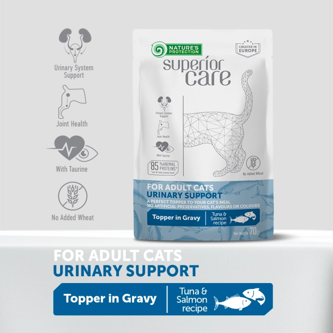Nature's Protection Gustari Pentru Pisici Adulte Urinary de Toate Rasele cu Ton si Somon 70g [3]