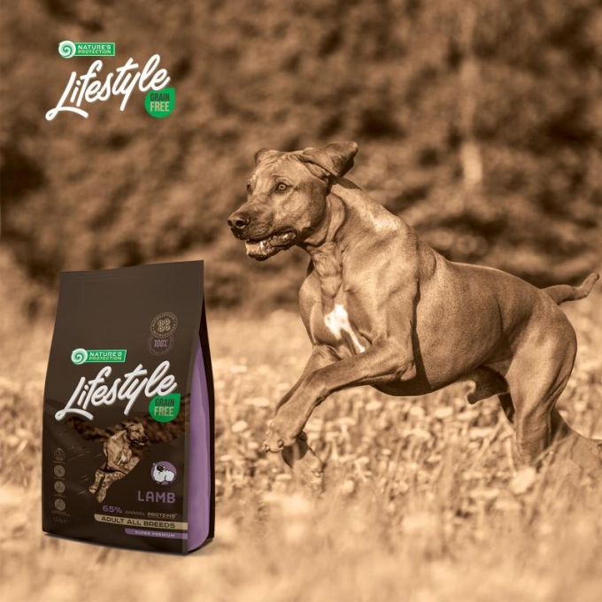 Nature's Protection Lifestyle Grain Free Adult All Breed cu Miel [5]