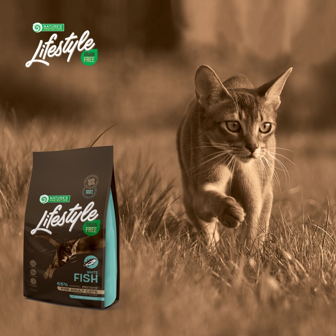 Nature's Protection Lifestyle Grain Free Adult Cat White Fish [5]