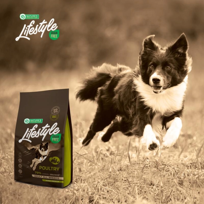Nature's Protection Lifestyle Grain Free Adult Dog All Breed cu Carne de Pasare [3]