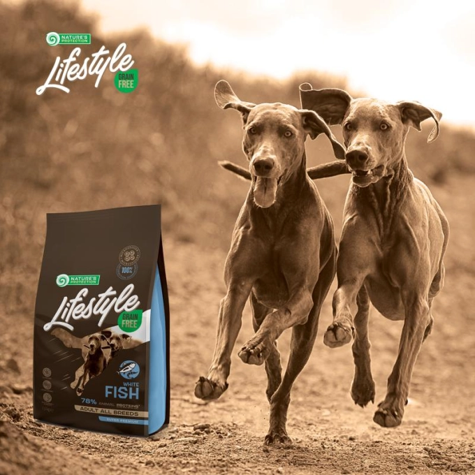 Nature's Protection Lifestyle Grain Free Adult Dog All Breed cu Peste Alb [6]