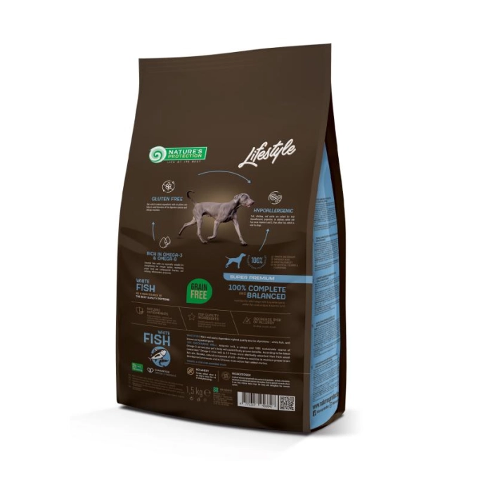 Nature's Protection Lifestyle Grain Free Adult Dog All Breed cu Peste Alb [2]
