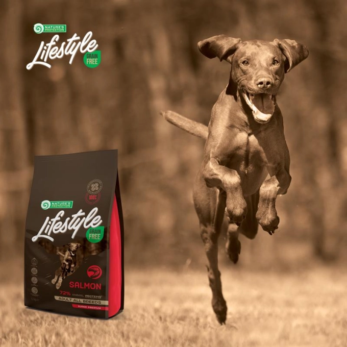 Nature's Protection Lifestyle Grain Free Adult Dog All Breed cu Somon [4]