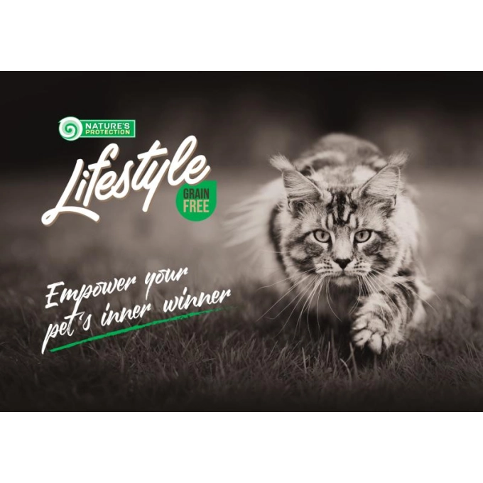 Nature's Protection Lifestyle Grain Free Senior Cat cu Somon [6]