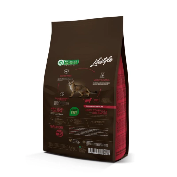 Nature's Protection Lifestyle Grain Free Senior Cat cu Somon [9]